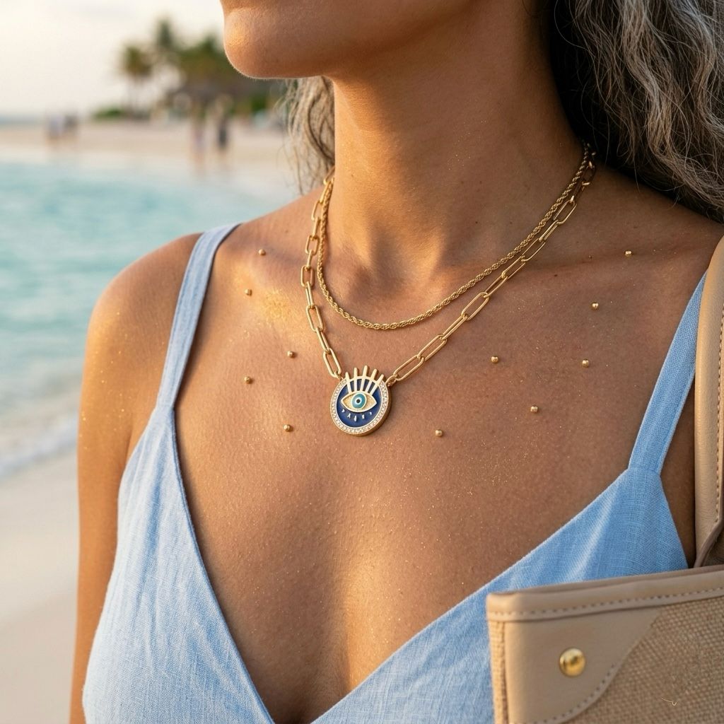 The Evil Eye Layered Necklace